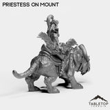 Tabletop Terrain Miniature Night Priestess on Mount