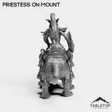 Tabletop Terrain Miniature Night Priestess on Mount