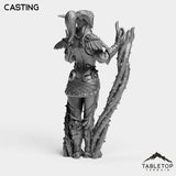Tabletop Terrain Miniature Night Sentinel Druid Female