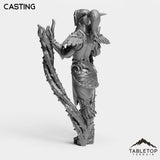 Tabletop Terrain Miniature Night Sentinel Druid Female