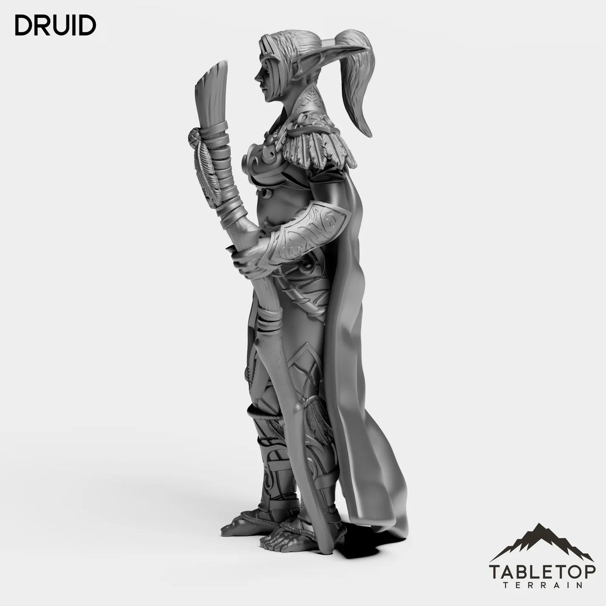 Tabletop Terrain Miniature Night Sentinel Druid Female