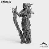 Tabletop Terrain Miniature Night Sentinel Druid Female