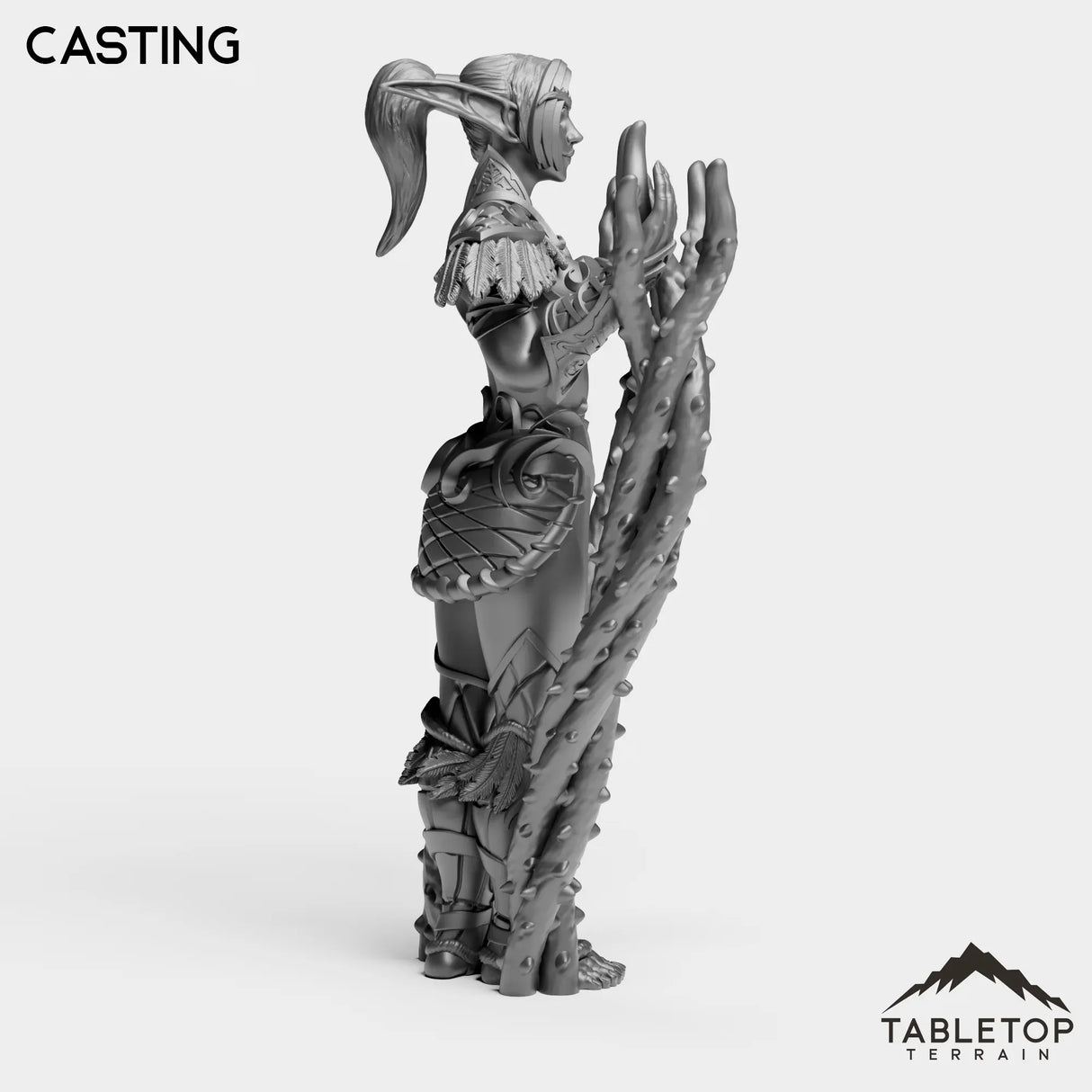 Tabletop Terrain Miniature Night Sentinel Druid Female