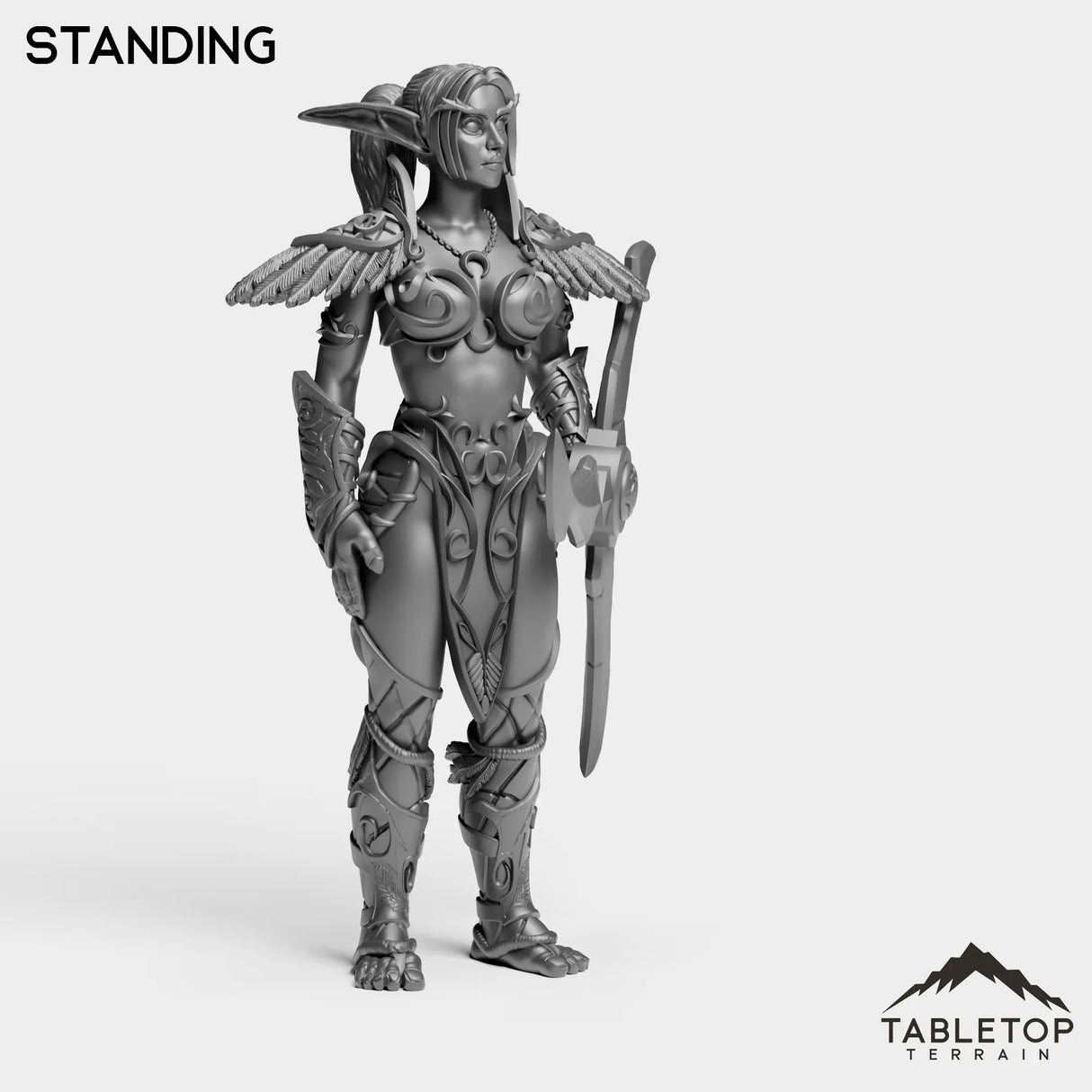 Tabletop Terrain Miniature Night Sentinel Female