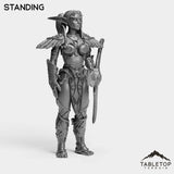 Tabletop Terrain Miniature Night Sentinel Female