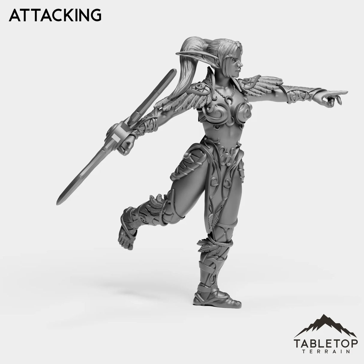 Tabletop Terrain Miniature Night Sentinel Female