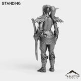 Tabletop Terrain Miniature Night Sentinel Female