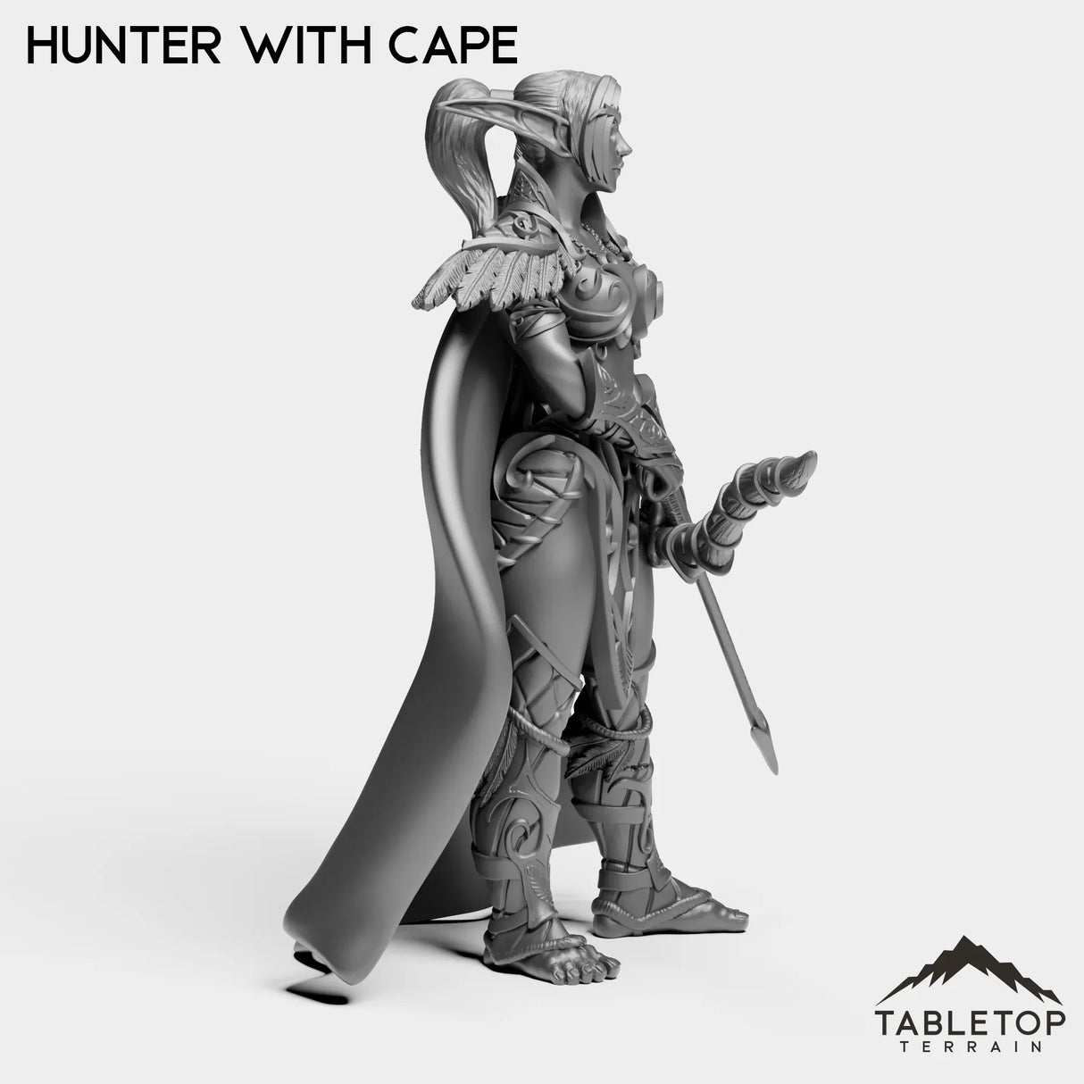 Tabletop Terrain Miniature Night Sentinel Hunter Female