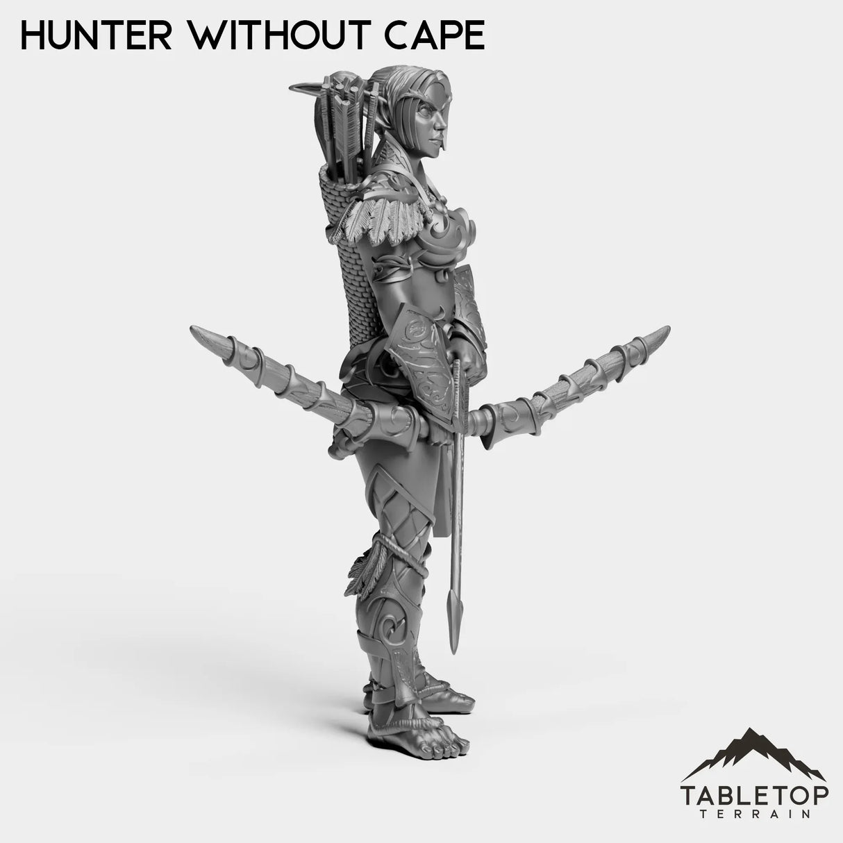 Tabletop Terrain Miniature Night Sentinel Hunter Female