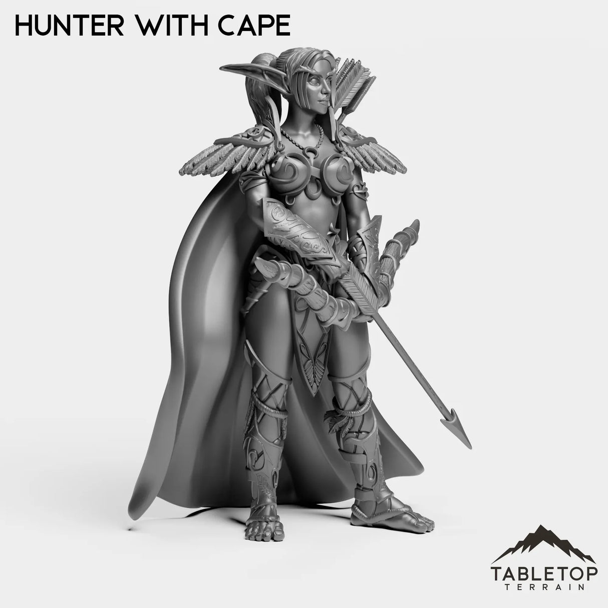 Tabletop Terrain Miniature Night Sentinel Hunter Female