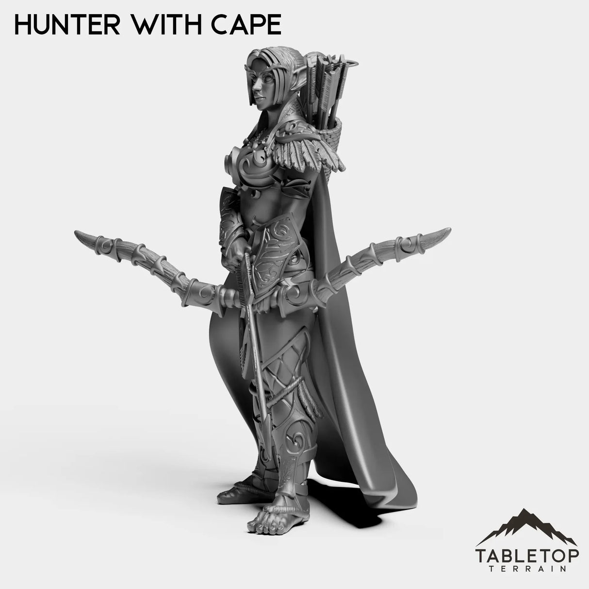 Tabletop Terrain Miniature Night Sentinel Hunter Female