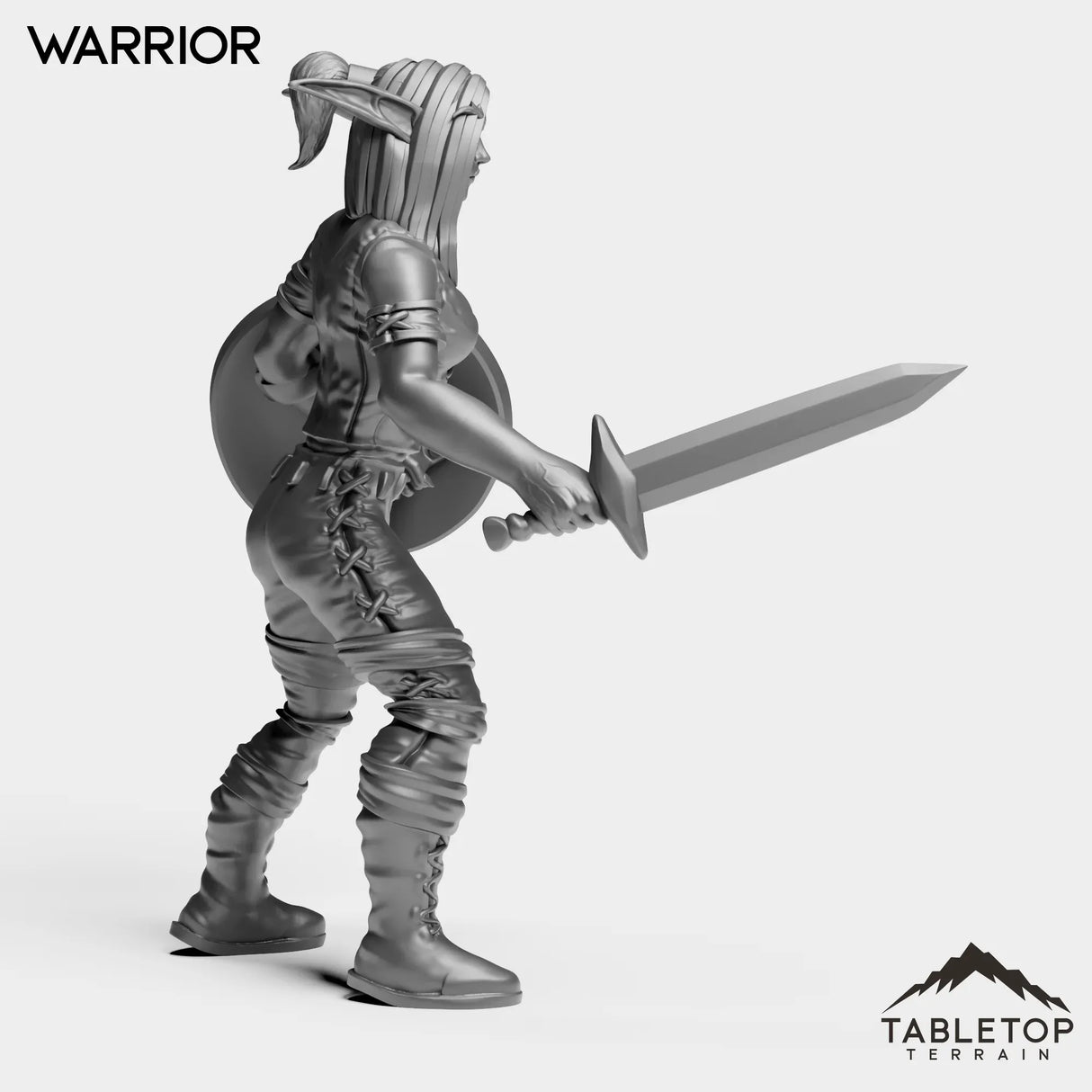 Tabletop Terrain Miniature Night Warrior Starter Female