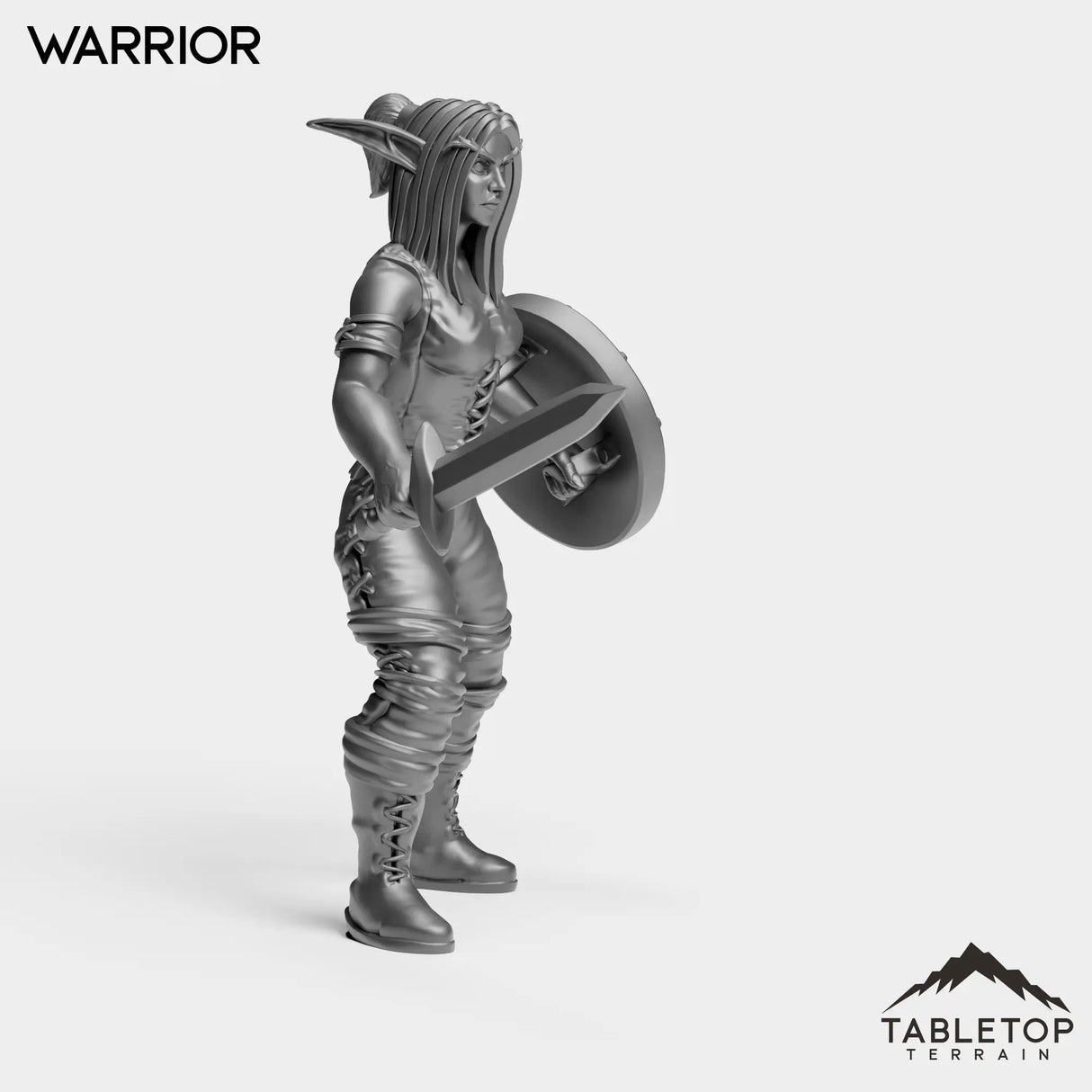Tabletop Terrain Miniature Night Warrior Starter Female