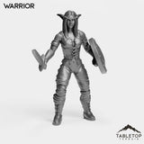 Tabletop Terrain Miniature Night Warrior Starter Female