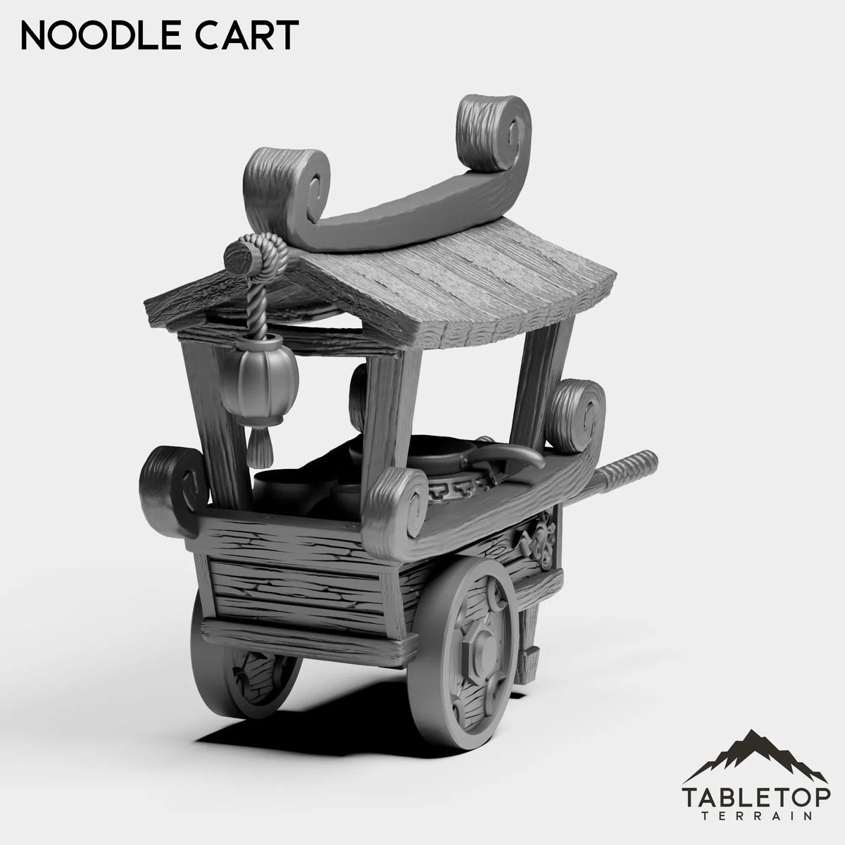 Tabletop Terrain Miniature Noodle Cart Panda Cook