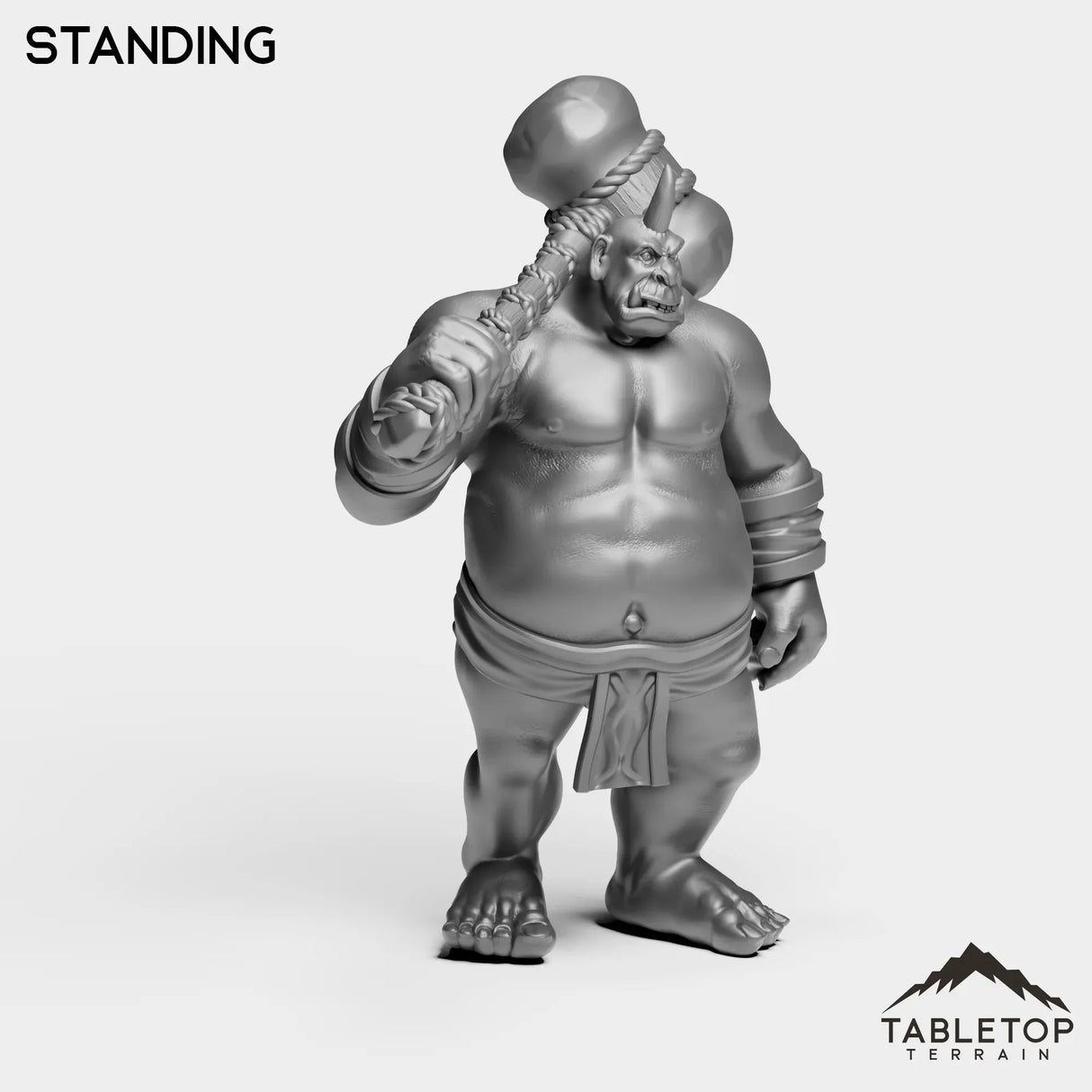 Tabletop Terrain Miniature Ogre Brute