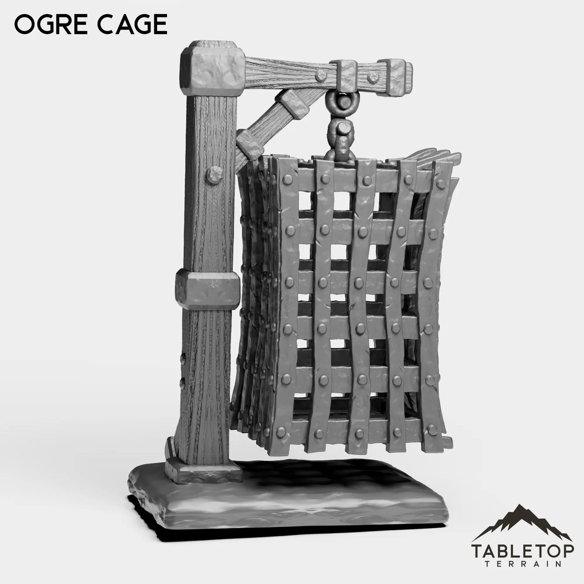 Tabletop Terrain Miniature Ogre Cage