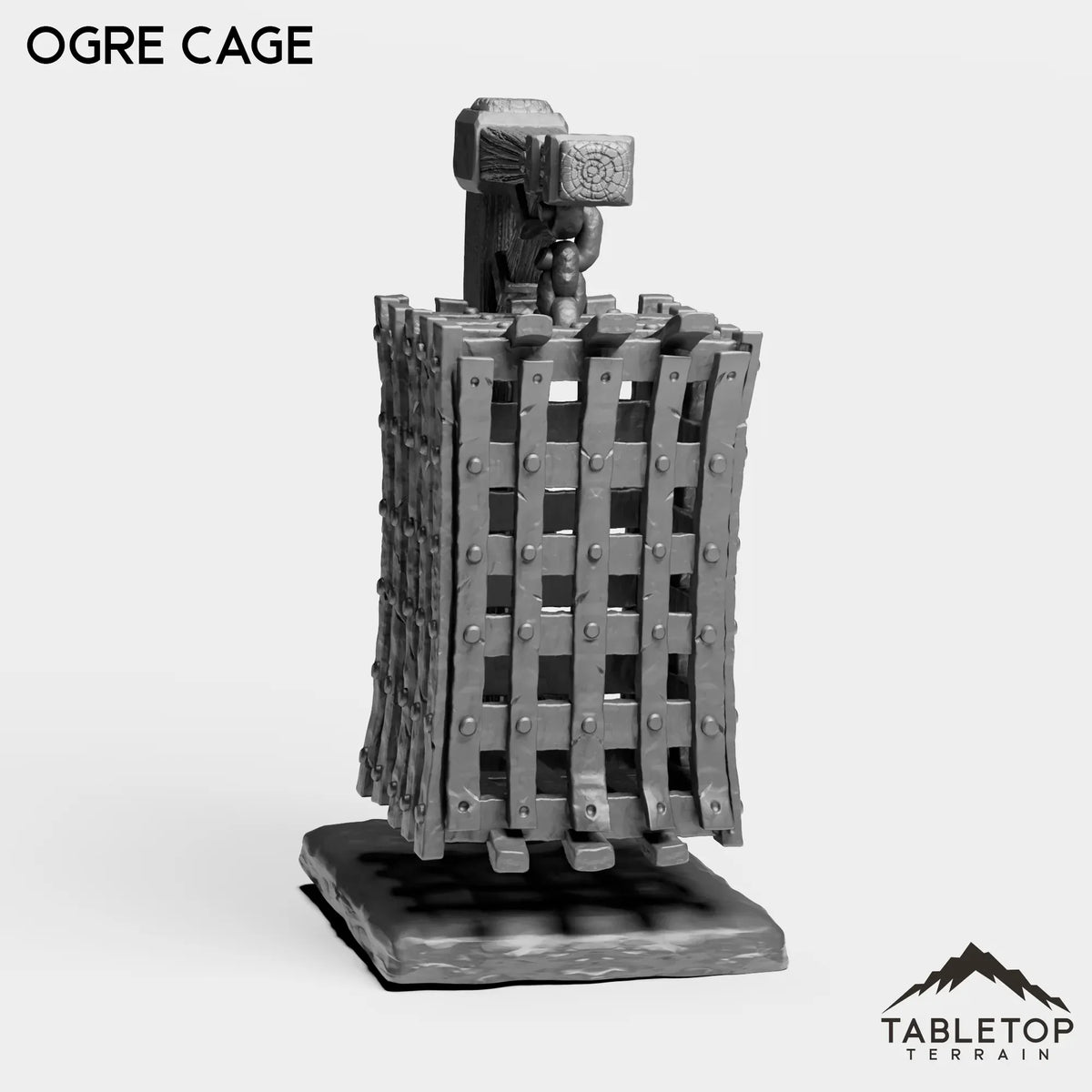 Tabletop Terrain Miniature Ogre Cage