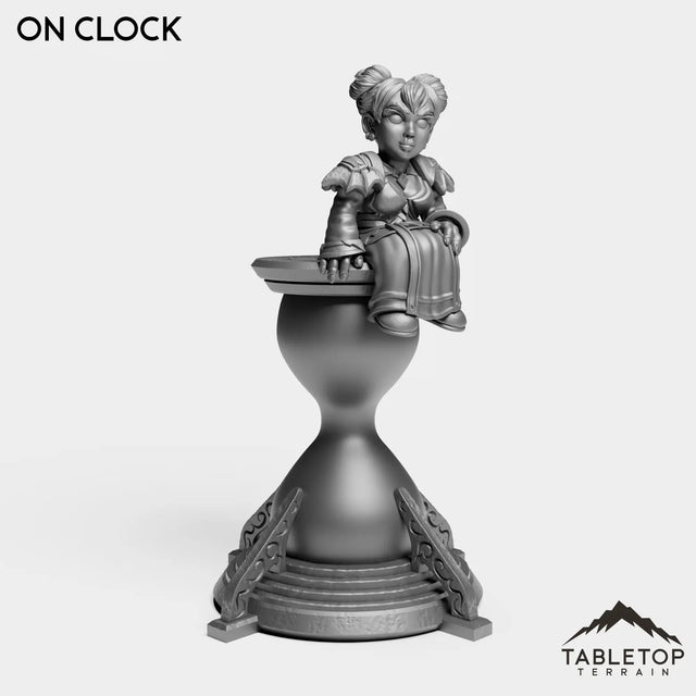 Tabletop Terrain Miniature On Clock Gnome Timekeeper