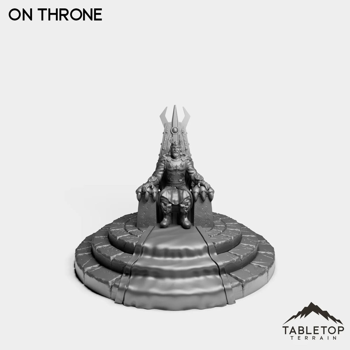 Tabletop Terrain Miniature On Throne Culled Knights King