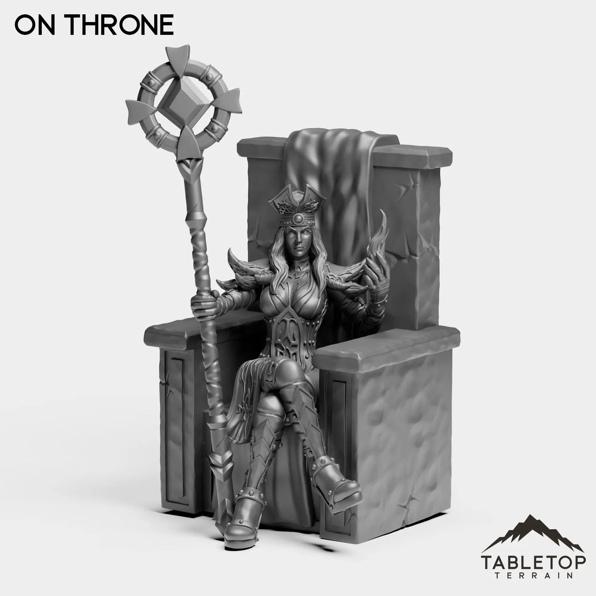 Tabletop Terrain Miniature On Throne High Inquisitor