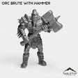 Tabletop Terrain Miniature Orc Brute with Hammer