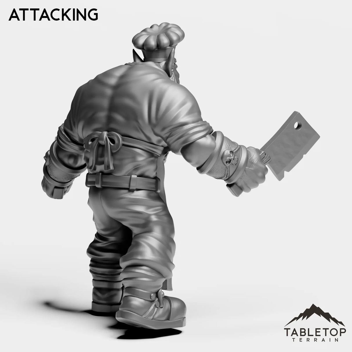 Tabletop Terrain Miniature Orc Chef