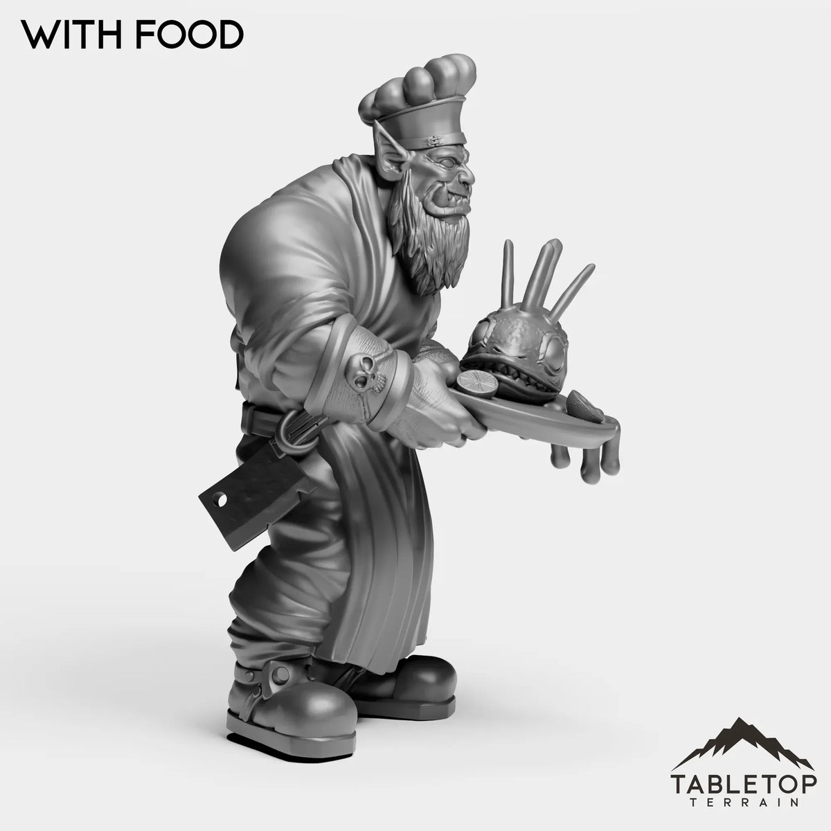 Tabletop Terrain Miniature Orc Chef