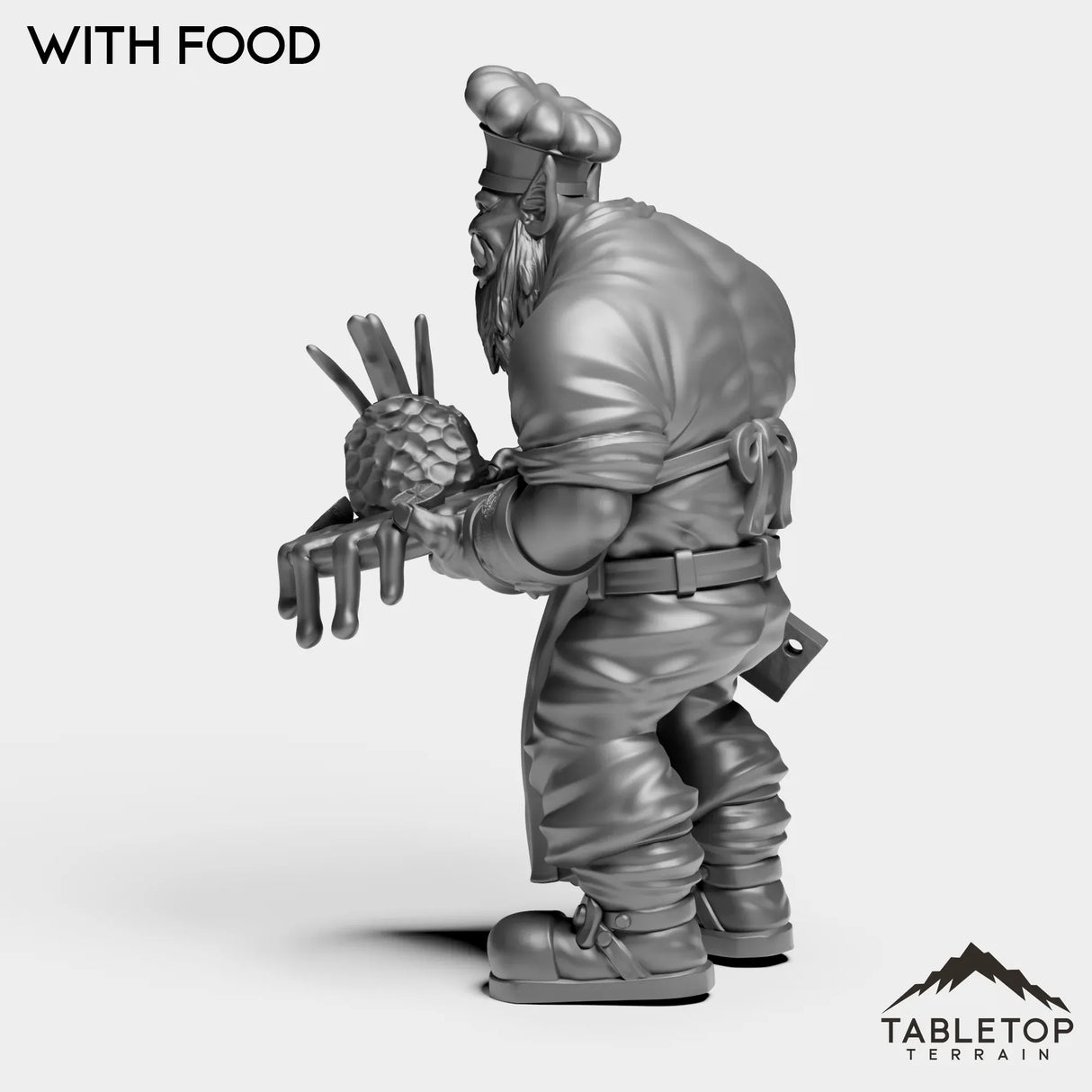 Tabletop Terrain Miniature Orc Chef