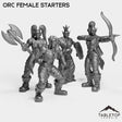 Tabletop Terrain Miniature Orc Female Starters