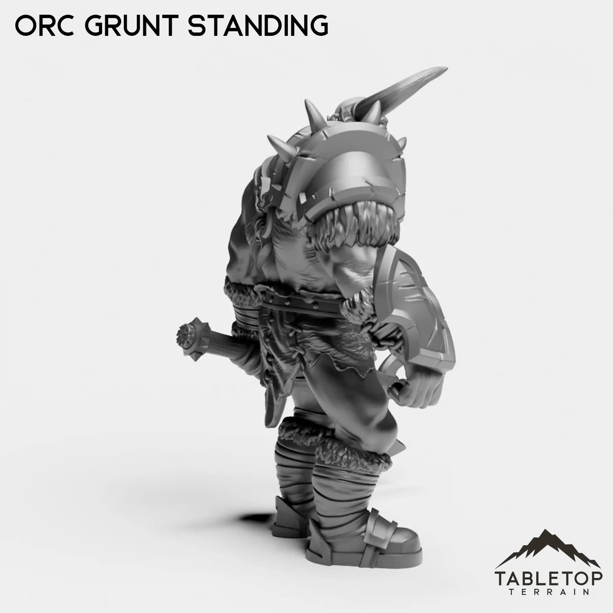 Tabletop Terrain Miniature Orc Grunt