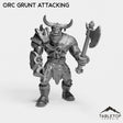 Tabletop Terrain Miniature Orc Grunt Attacking Orc Grunt
