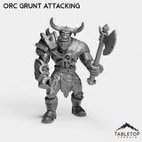 Tabletop Terrain Miniature Orc Grunt Attacking Orc Grunt