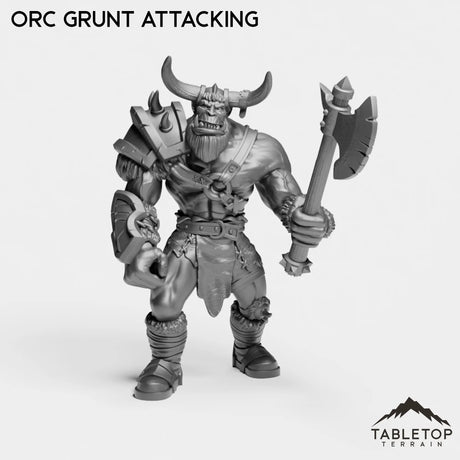 Tabletop Terrain Miniature Orc Grunt Attacking Orc Grunt