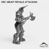 Tabletop Terrain Miniature Orc Grunt Female