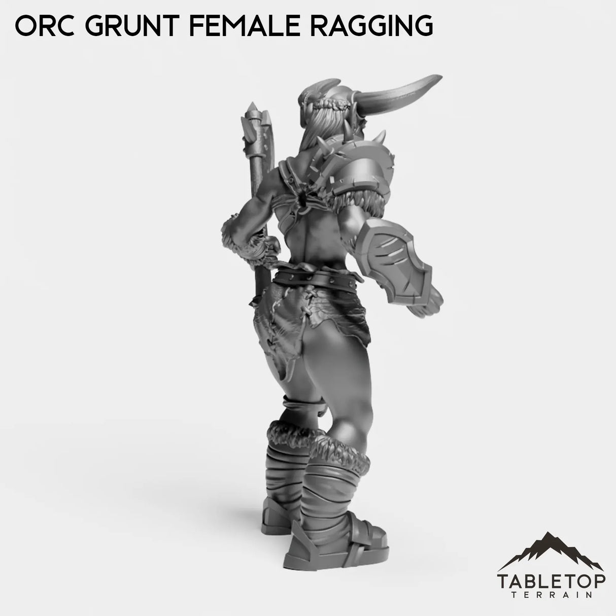 Tabletop Terrain Miniature Orc Grunt Female
