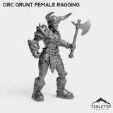 Tabletop Terrain Miniature Orc Grunt Female