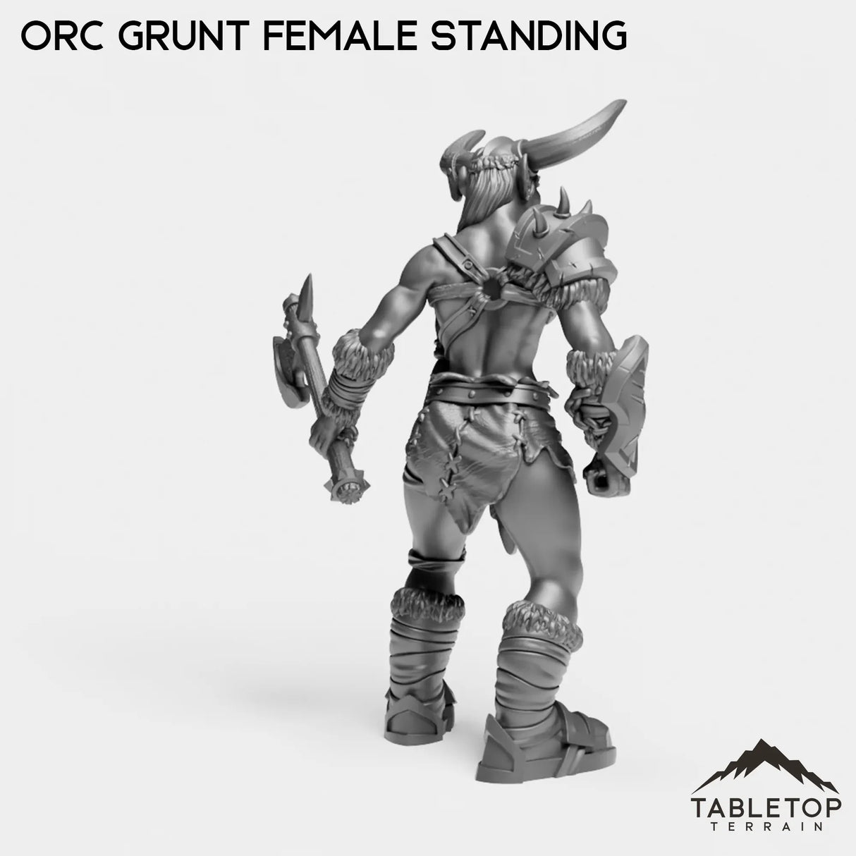 Tabletop Terrain Miniature Orc Grunt Female