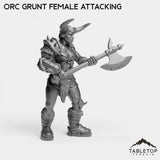 Tabletop Terrain Miniature Orc Grunt Female