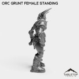 Tabletop Terrain Miniature Orc Grunt Female