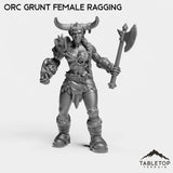 Tabletop Terrain Miniature Orc Grunt Female Ragging Orc Grunt Female