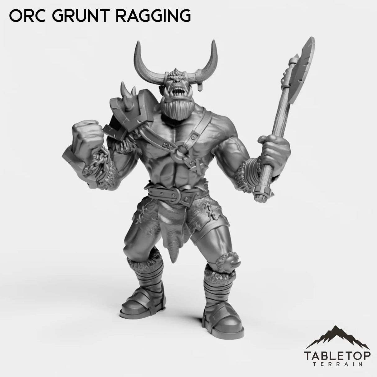 Tabletop Terrain Miniature Orc Grunt Ragging Orc Grunt