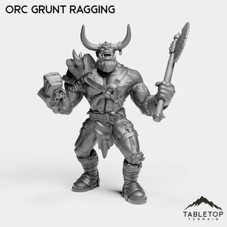 Tabletop Terrain Miniature Orc Grunt Ragging Orc Grunt
