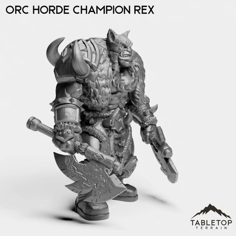 Tabletop Terrain Miniature Orc Horde Champion Rex