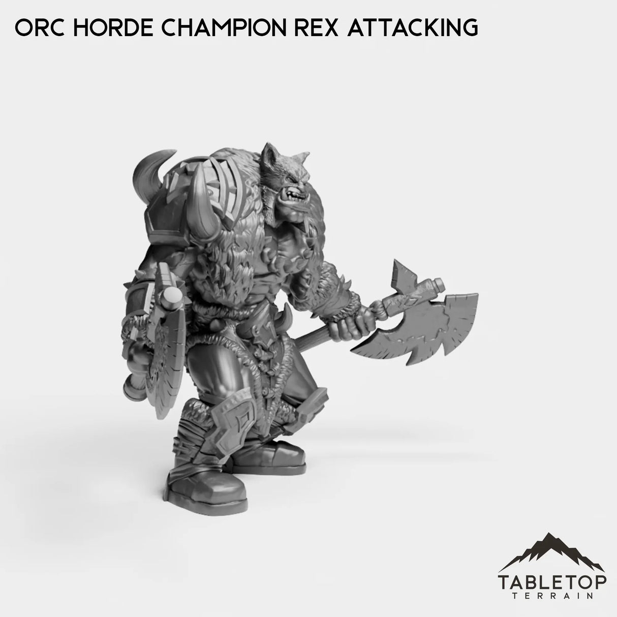 Tabletop Terrain Miniature Orc Horde Champion Rex