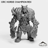 Tabletop Terrain Miniature Orc Horde Champion Rex Orc Horde Champion Rex
