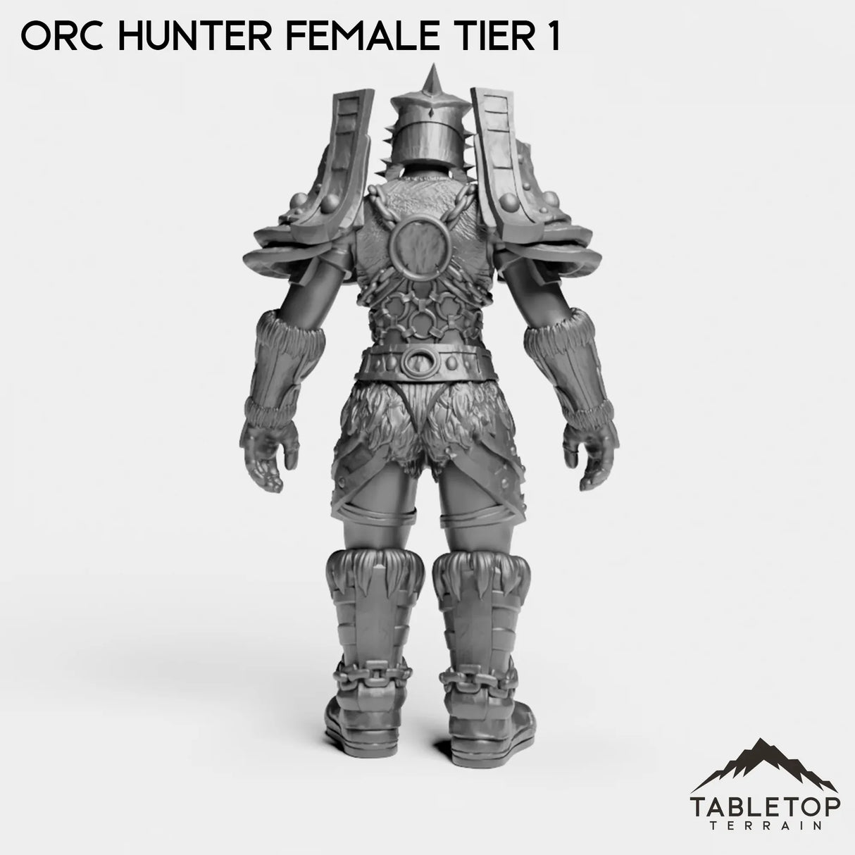 Tabletop Terrain Miniature Orc Hunter Female Tier 1