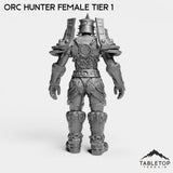 Tabletop Terrain Miniature Orc Hunter Female Tier 1