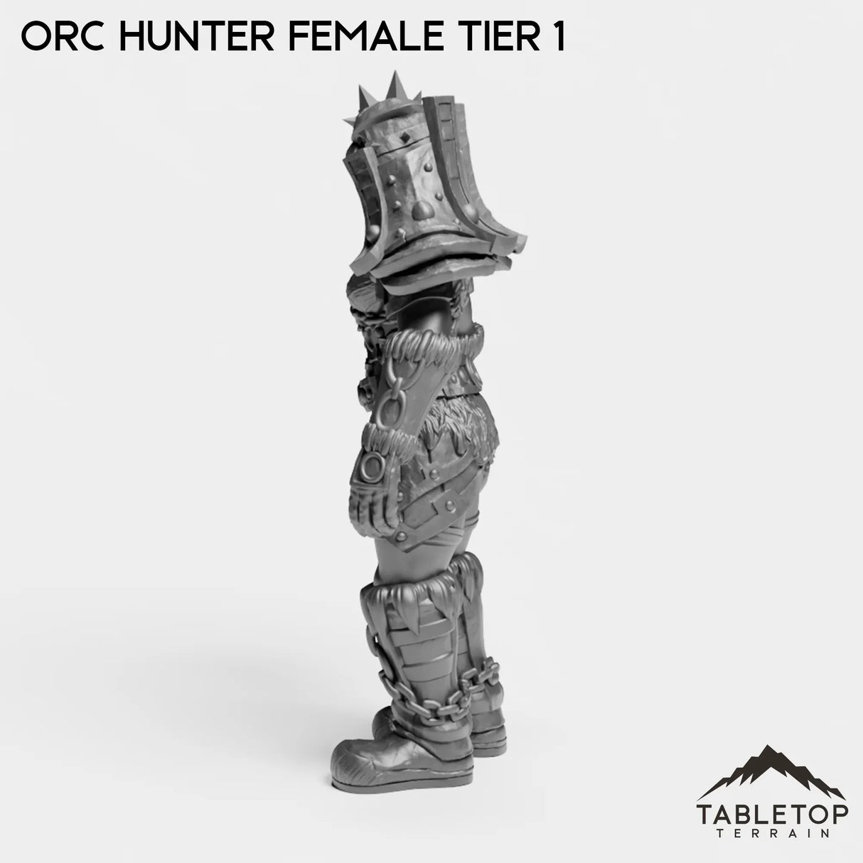 Tabletop Terrain Miniature Orc Hunter Female Tier 1