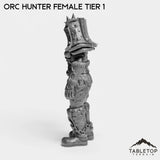 Tabletop Terrain Miniature Orc Hunter Female Tier 1